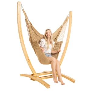Jumbo Caribbean Hammock Chair and Stand Combo Recliner